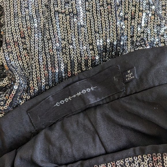 Code x Mode Sequin Pants Wide Leg - Picture 8 of 9